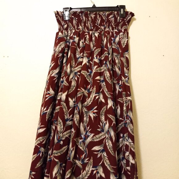 NWT Anthro Reynu Taandon Leaf Print Maxi Skirt Size S - Picture 11 of 16